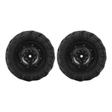 Max 1 Pair Rubber Wheel Tire Tyres for 1:16 Scale Model RC Car DIY Parts Black