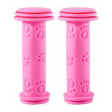 Maxbell Rubber Bicycle Handlebar Grips Comfortable 0.87in for Kids Bike Child Boys Pink