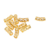 Maxbell 10Pcs Dreadlock Beads Twisted Braid Jewelry Tubes Beard Hair Pendants B