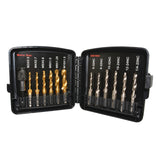 Maxbell Thread Tap drill bit Set Hardware Accessary for Carving Deburring Tapping 13pcs SAE White