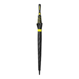 Maxbell Folding Long Handle Umbrella Windproof Double Layer for Camp Fishing Women yellow