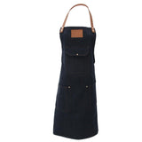 Max Women Denim Apron with Pockets Man Fully Adjustable Unique Design Denim Blue