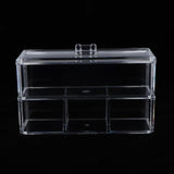 Maxbell Dustproof Acrylic Makeup Cotton Pad Swab Storage Case Jewelry Cosmetic Box