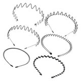 Maxbell fashionable hair Headband Mixed Styles Wave Hair Hoop Sports for Women Men 6pcs