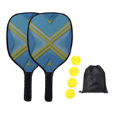 Maxbell Pickleball Paddles Set with 4 Balls and Storage Bag for Indoor Outdoor Use Yellow