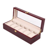 Maxbell Watch Box Organizer Premium Wooden Watch Box for Girls Women Home Decoration 6 Slot