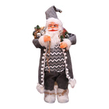 Maxbell Standing Santa Doll Toy Figure Christmas Decorative for Home Party Indoor 30cm