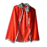 Maxbell King Cloak King Crown Children Cape Cloak Cosplay Carnival for Girls Boys King Cloak