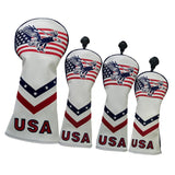 Maxbell 4pcs/Set Golf Headcover 460cc Driver Wood Head Cover with No. Tag