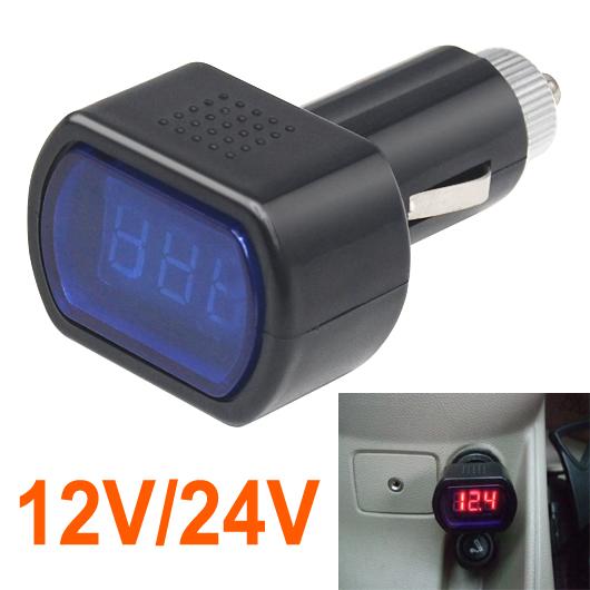 Maxbell Digital LED 12V/24V Car Vehicle System Voltmeter Voltage Gauge Volt Meter