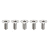 Max 5 Pieces Hex Socket Flat Head Cap Screws Bolts, M6*15, Titanium Alloy