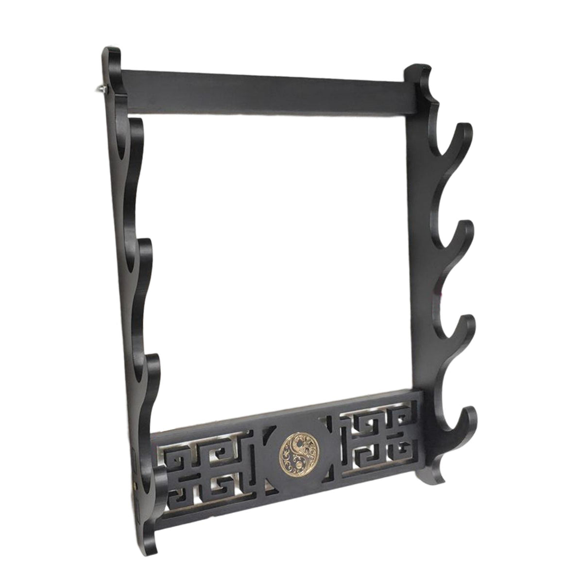 Maxbell Sword Holder Stand Wall Mount Living Room Wakizashi Display Hanger Hook 4 Tier 37x9.5x50.5cm