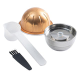 Maxbell Coffee Pod Tamper Espresso Cup Stainless Steel Refillable for Coffee Maker style C