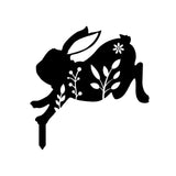 Maxbell Garden Stakes Rabbit acrylic Garden Statues Decorative for Outdoor Style C