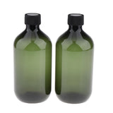 Maxbell Empty Plastic Shampoo Gel Bottles for Liquid Essential Oil Lotion 500ml Pickles Green