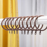 Max Pack of 10, Smooth Metal Curtain Rings Rod Pole Copper - 32mm - Aladdin Shoppers