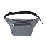 Maxbell Durable Fanny Pack Casual Crossbody Bag Waist Bag for Trekking Women Men Gray
