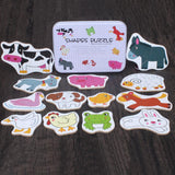 Max Preschool Educational Puzzle Cognitive Card Matching Game Farm Animals - Aladdin Shoppers