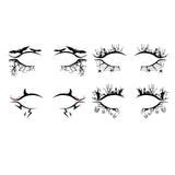 Maxbell Eye Liner Stickers Party of Halloween Lace Stickers Self Stick Reusable A