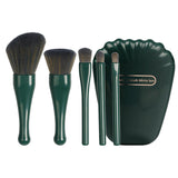 Maxbell 5Pcs make up Brushes Tool Set for Travel Green