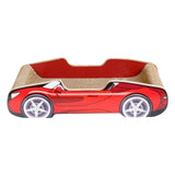 Maxbell Cat Scratch Bed Kitty Nest Cardboard Corrugated Cat Scratcher Board Red