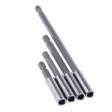 Max 4pcs Hex Shank Magnetic Screwdriver Bit Holder Extension Bar Chuck Adapter