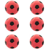 Maxbell 6 Pieces 2.4'' Mini EVA Football Sports Balls Kids Indoor Outdoor Toy Red