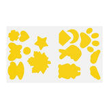 Maxbell Down Jacket Repair Patches Clothing Repair Patch Fabric Patch for Clothes 21pcs Yellow