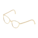 Maxbell 1 / 6 soldier accessories glasses 2.3x2.4cm gold