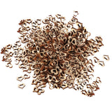 Maxbell 300pcs Wooden Blank Hollow Heart Embellishments DIY Crafts 10mm