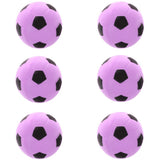 Maxbell 6 Pieces 2.4'' Mini EVA Football Sports Balls Kids Indoor Outdoor Toy Pink