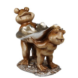 Maxbell Novelty Cute Frog Figurines Collectibles Resin Sculpture Tabletop Decor B