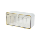 Maxbell Ties Underwear Sock Organizer Box Transparent Wall Hanging Accessories White