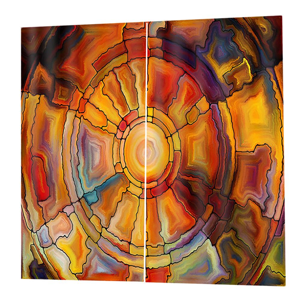 Max 2 Panels Digital Printing Light Reducing 3D Curtain for Living Room  F