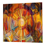 Max 2 Panels Digital Printing Light Reducing 3D Curtain for Living Room  F