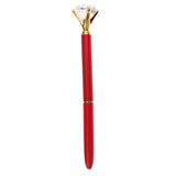 Max Rhinestone Ballpoint Pen High-end Metal Pen Ballpoint Pen  Red