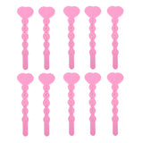 Maxbell Unique Heart-shaped Key Design Sponge Hair Curlers Hairdressing Roller Pink