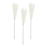 Maxbell 3 Pieces Artificial Tall Pampas Grass Flowers Arrangements Floor Vase Filler White