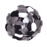 Maxbell Pom Pom Chunky Yarn Arm Knitting Pillow Blanket Rug Making Hand Knit Garland White Black Gray