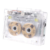 Maxbell Cassette Music Player Transparent Case FM Compact Walkman for Music