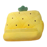 Maxbell Pillow Holder Tablet Stand with Elastic Pockets Desktop Holder for Cookbook Pineapple