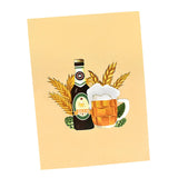 Maxbell Fathers Day Card Envelope Gift Popup Card for Husband Fathers Day Friendship beer