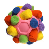 Maxbell Dog Sniff Ball Increase IQ Portable Puppy Playing Soft Dog Slow Feed Ball Style E