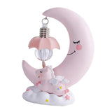 Max Baby Night Light Cute Moon Night Light for Kids Baby Girls  Pink Moon Lamp