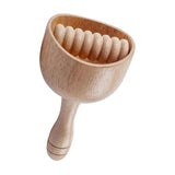 Maxbell Massage Tool Cup Wooden Portable Manual Relaxer for Masseur Neck Athlete With rollers18cmX9CM