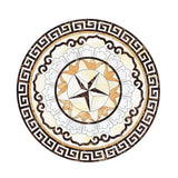 Maxbell European Style PVC Floor Sticker Self-adhesive Tiles Decal for Livng Room 03