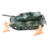 Max 1:72 Main Battle Tank Model Army Tank Toy German Leopard 2A6 Tank Green