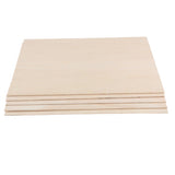 Maxbell 10 Pieces DIY Model Balsa Wood Sheet Wooden Plate Crafts Model 100x200x1.5mm
