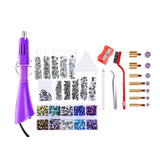 Maxbell Professional Hot Fix Rhinestones Set DIY Crafts for Purse Jewelry Decoration