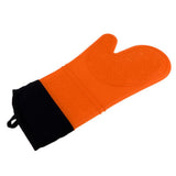 Max Heat Resistant Silicone Oven Glove Pot Holder Grilling Cooking Baking Orange
